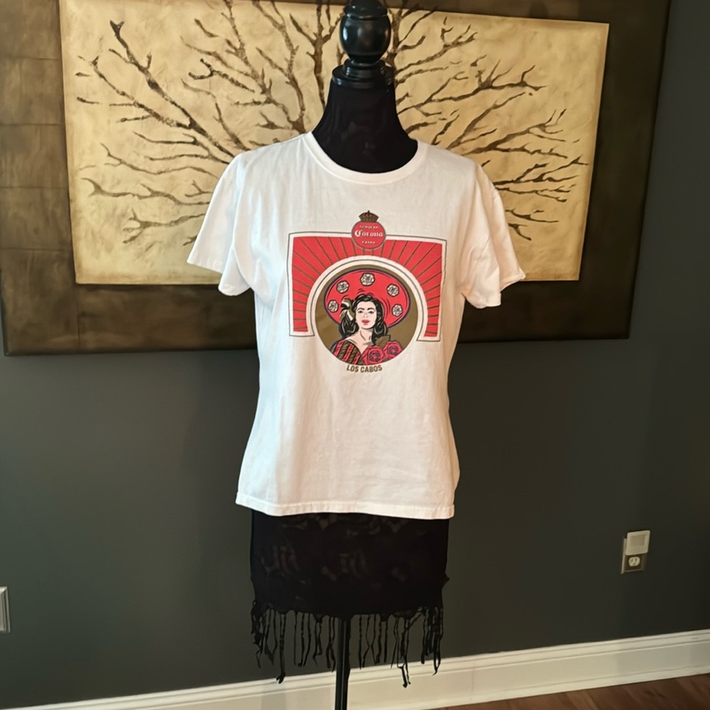 Los Cabos Corona Tee with Lady Emblem